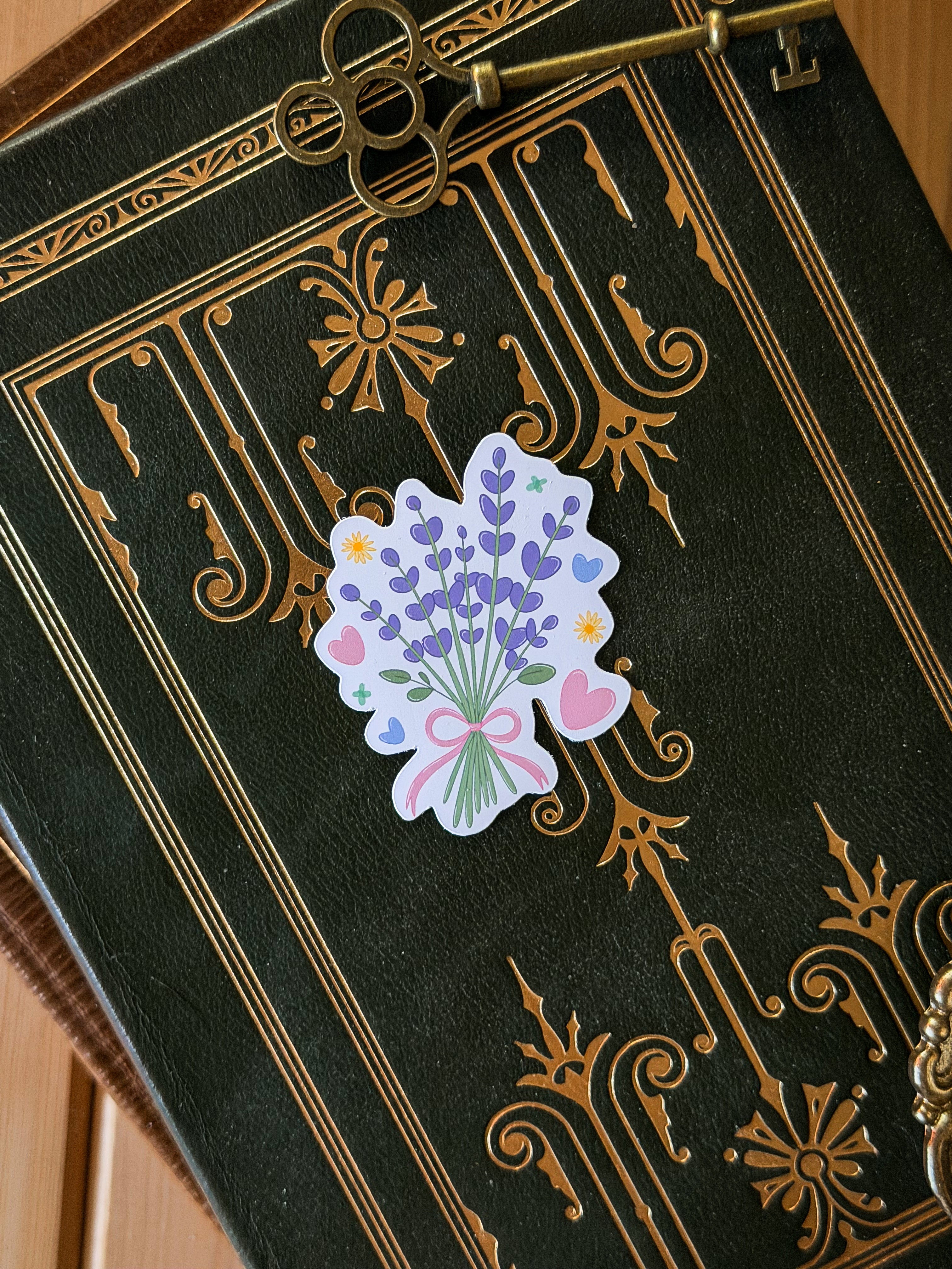 Lavender Bouquet Cottagecore Sticker
