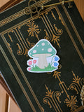 Whimsical Cottage Mushroom Sticker