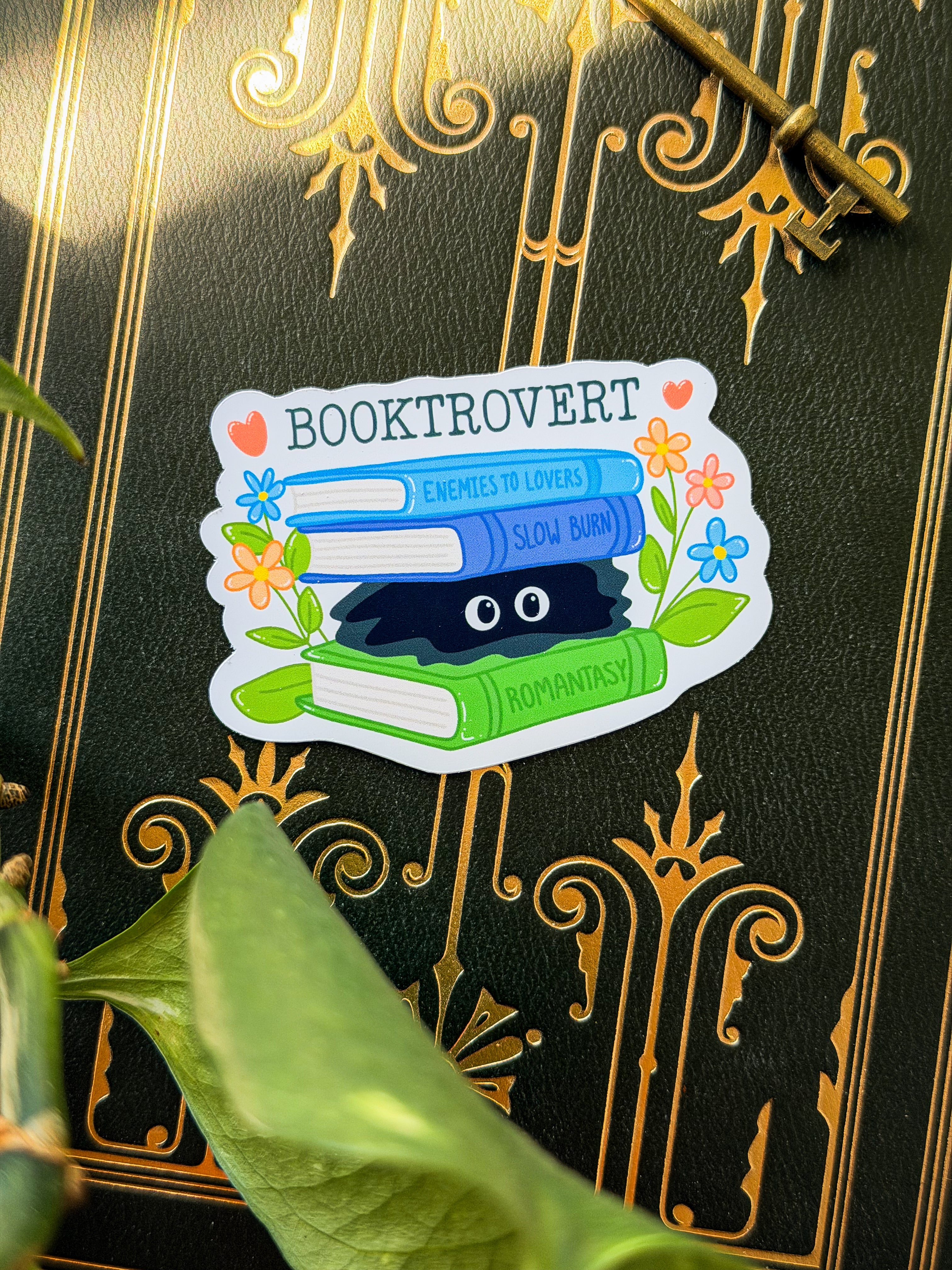 Booktrovert Ghost Sticker
