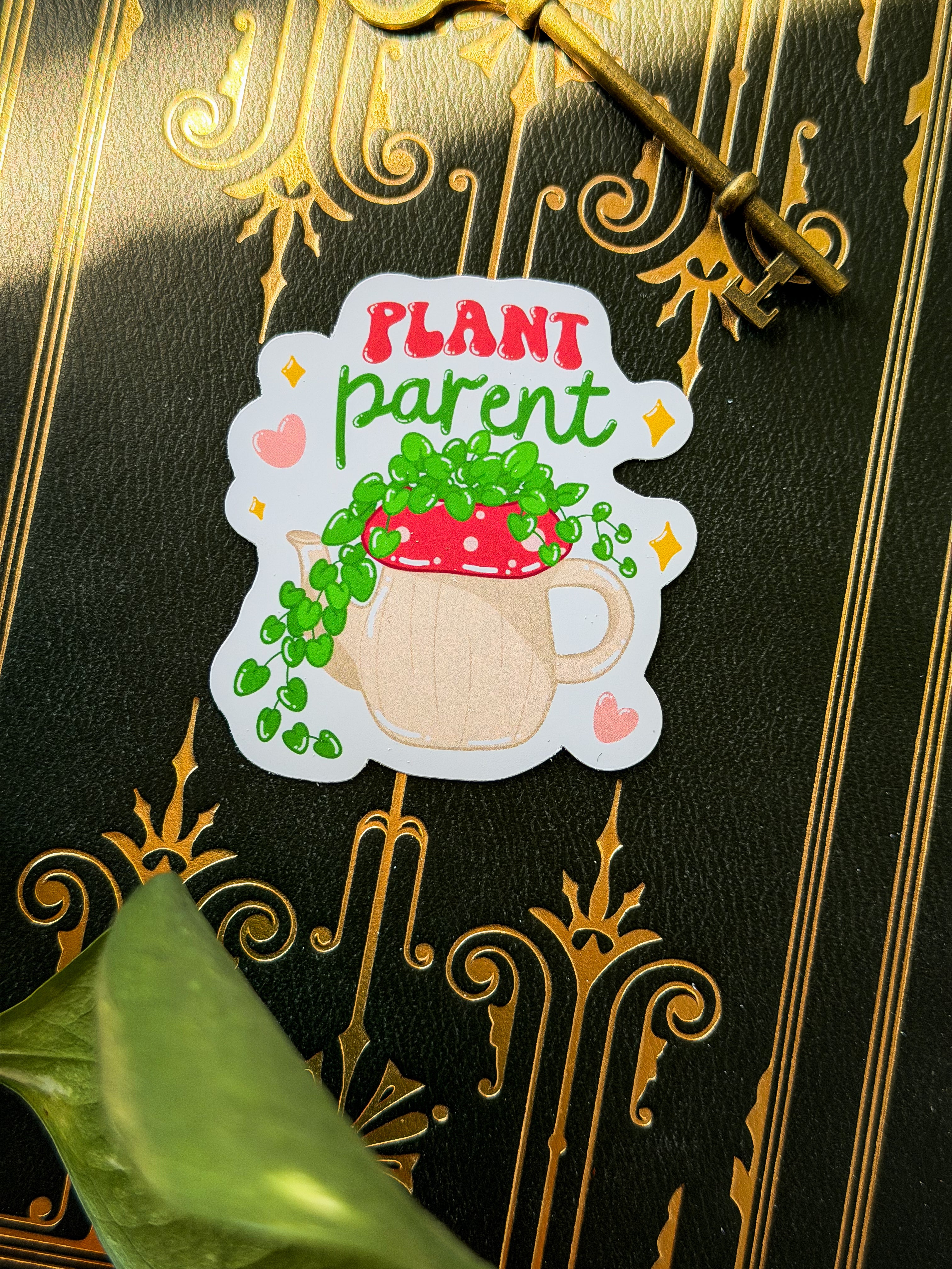 Plant Parent Mushroom Tea Pot Sticker