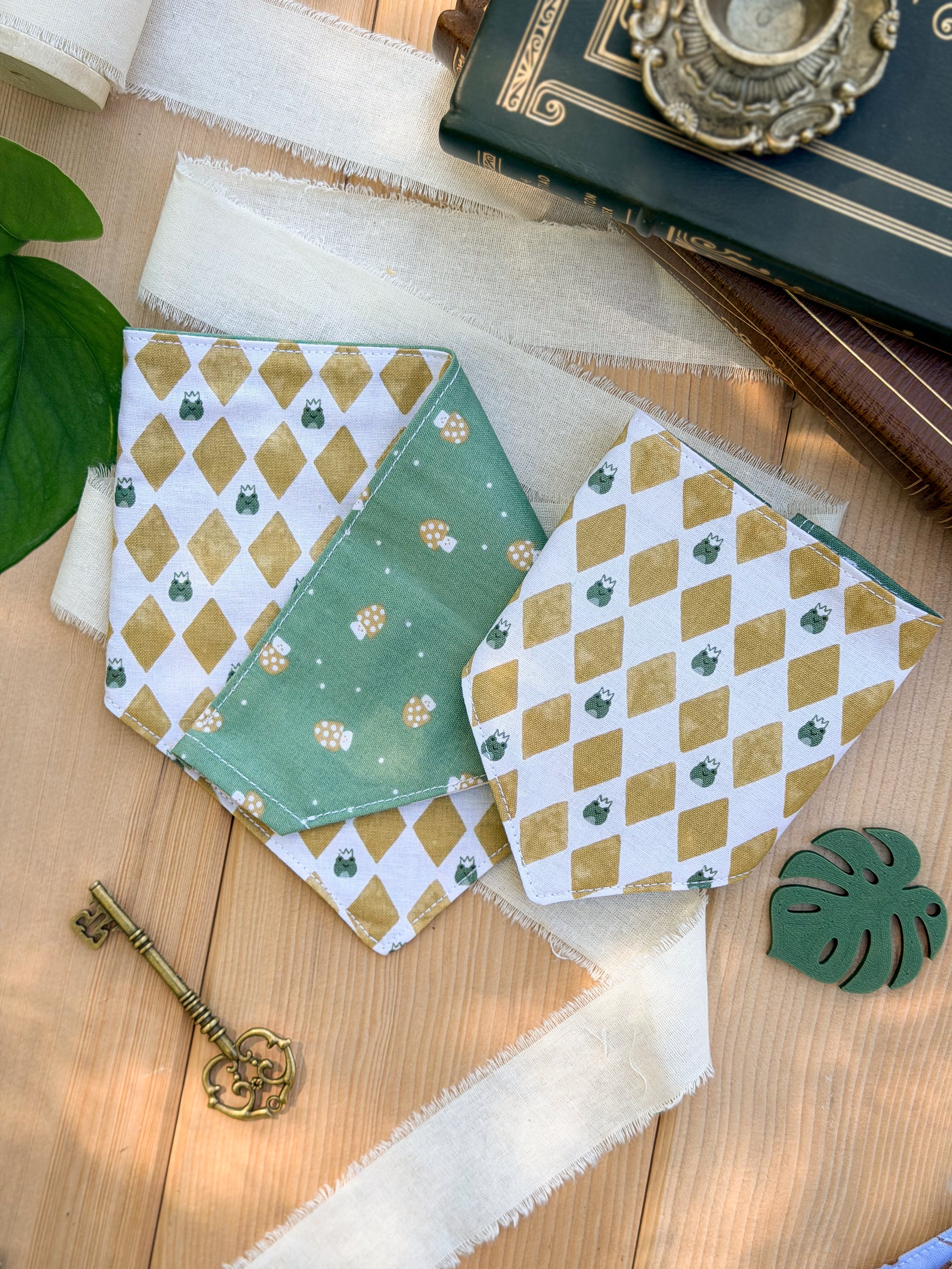 Frog Prince Reversible Pet Bandana