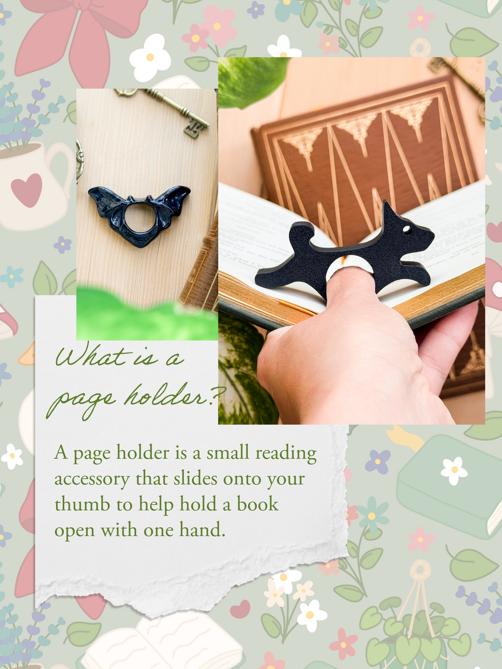 Curious Cat Book Holder